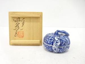 高野昭阿弥造　蜜柑　香合